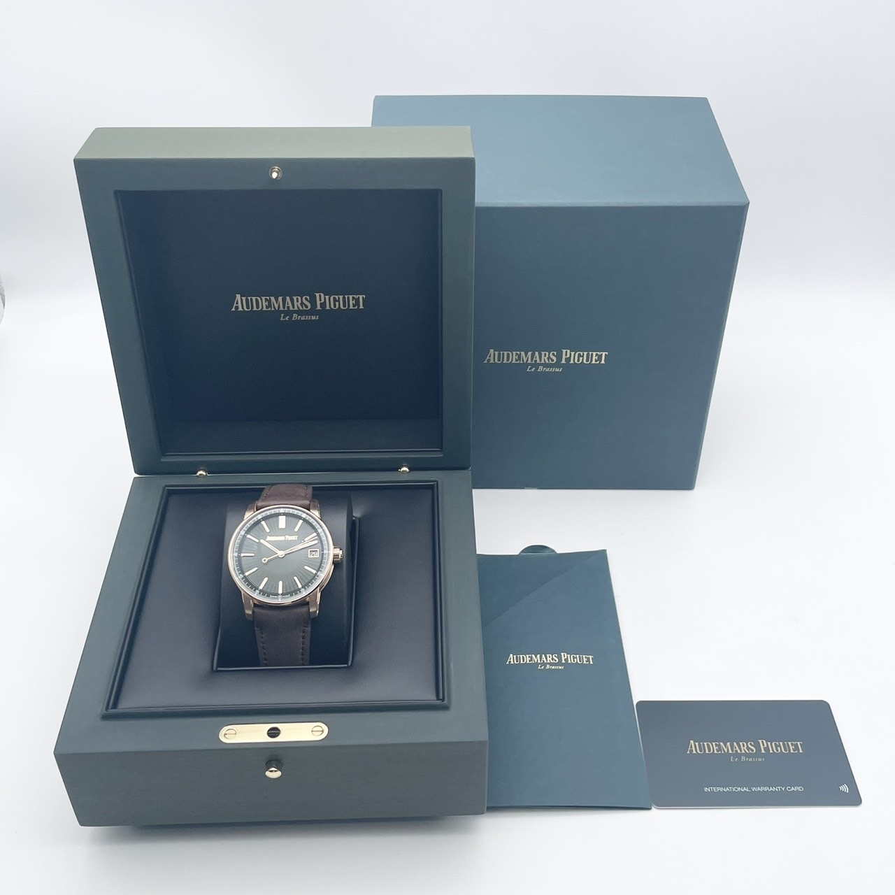 【定価5,115,000円】オーデマピゲ CODE11.59 15210OR.OO.A056KB.01 ピンクゴールド グリーン 41mm 純正革ベルト付き