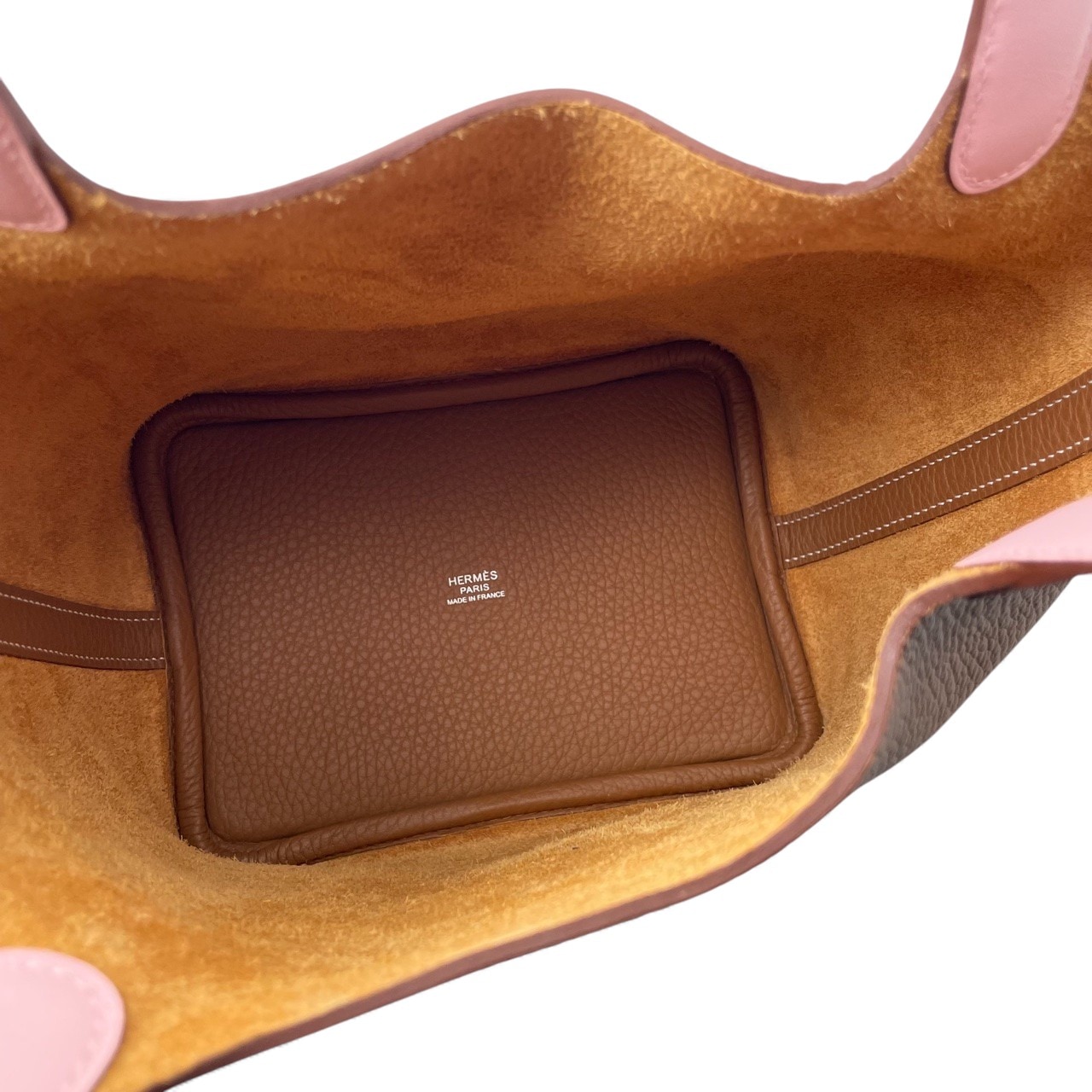 エルメス ピコタンロック PM ゴールド/ローズサクラ トリヨンクレマンス シルバー金具 K刻印