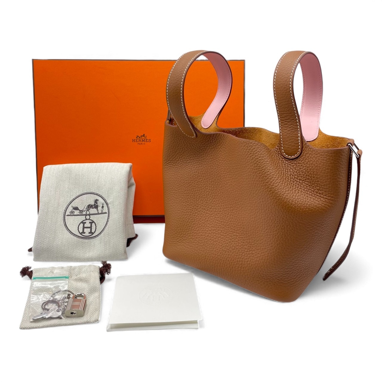 エルメス ピコタンロック PM ゴールド/ローズサクラ トリヨン