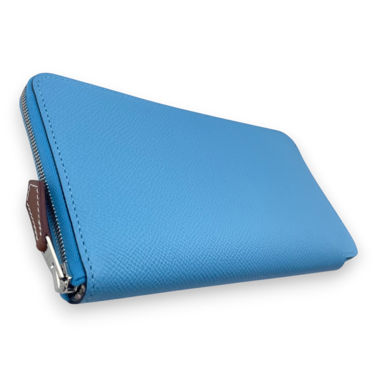 エルメス アザップロング シルクイン 20 セレステ エプソン シルバー