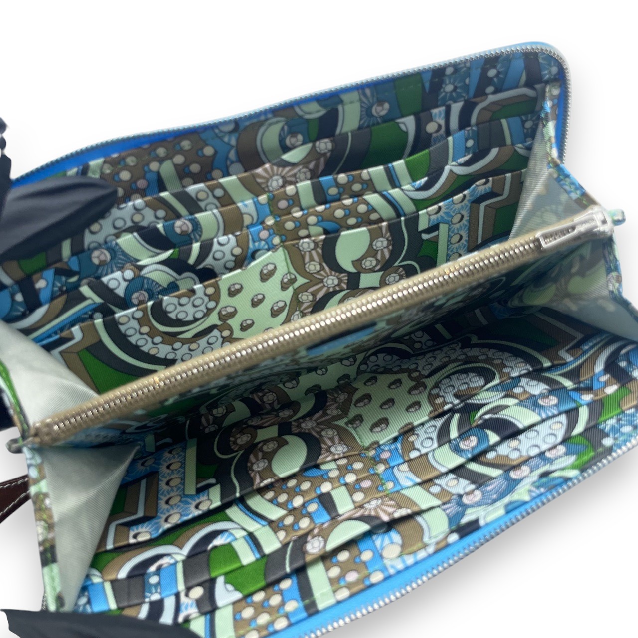 エルメス アザップロング シルクイン 20 セレステ エプソン シルバー