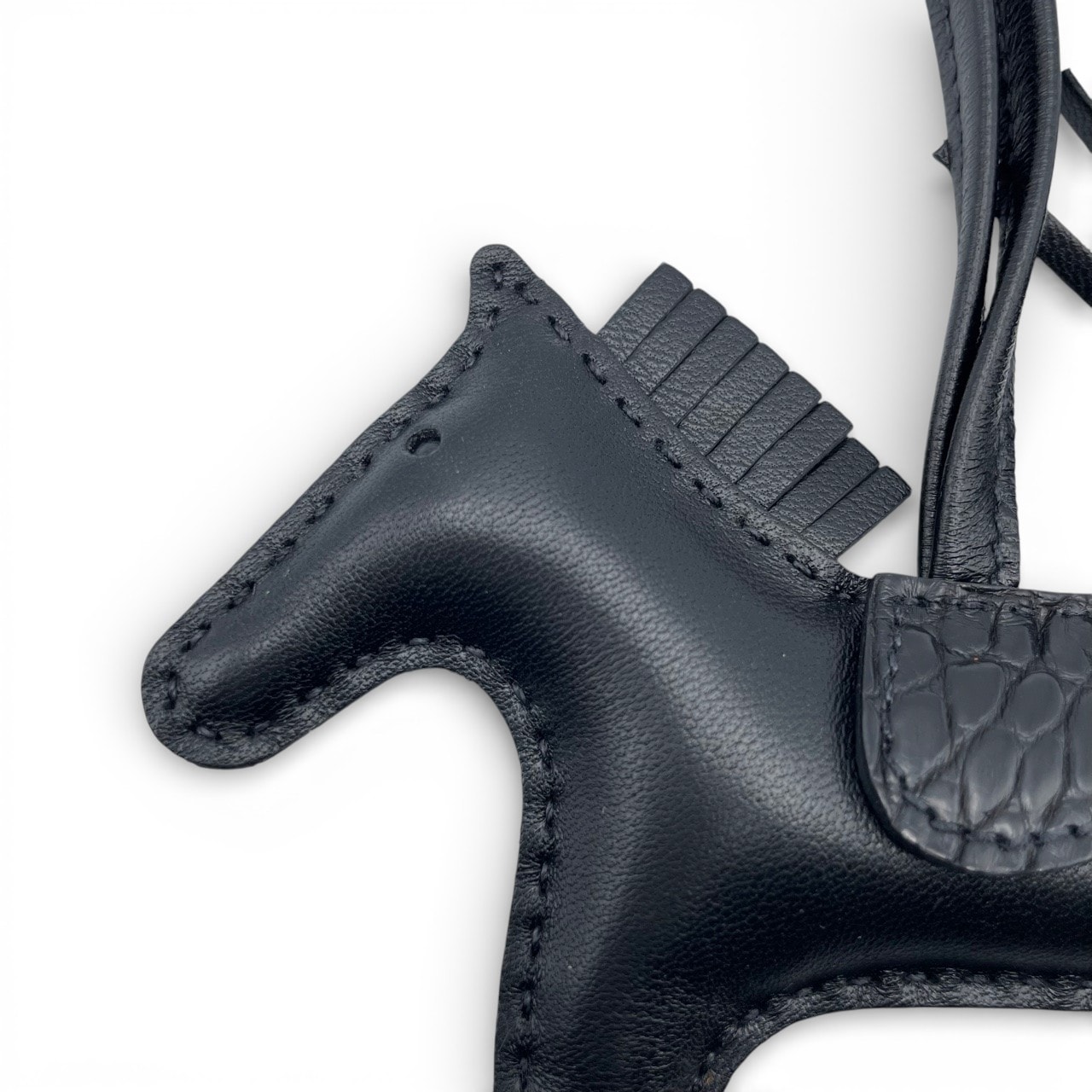 新品　未使用　エルメス　ロデオ　タッチ　PM黒　ソーブラック　アリゲーター エルメス ロデオチャーム タッチ PM ノワール アニョーミロ