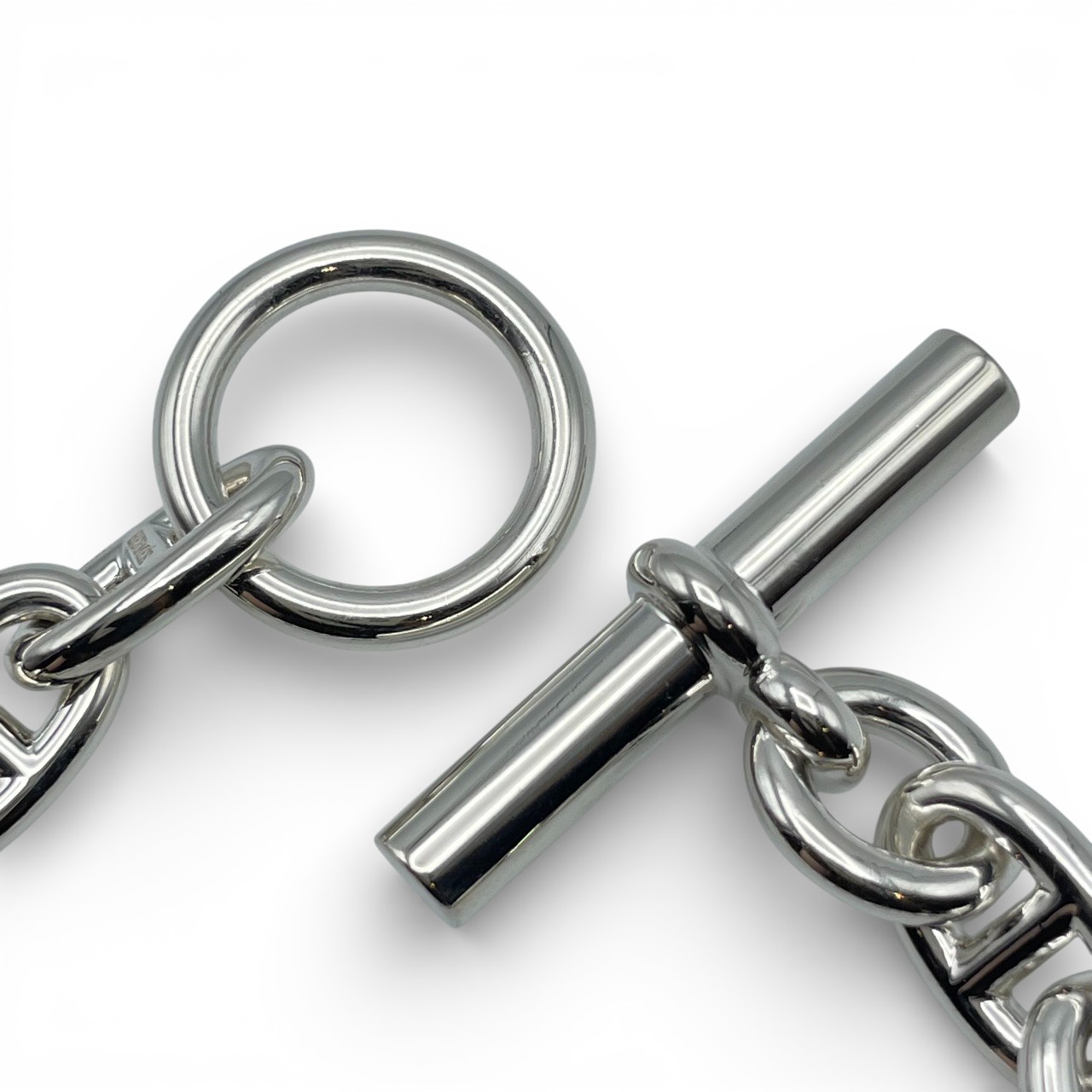 エルメス シェーヌ・ダンクル ブレスレット MM シルバー925 15コマ