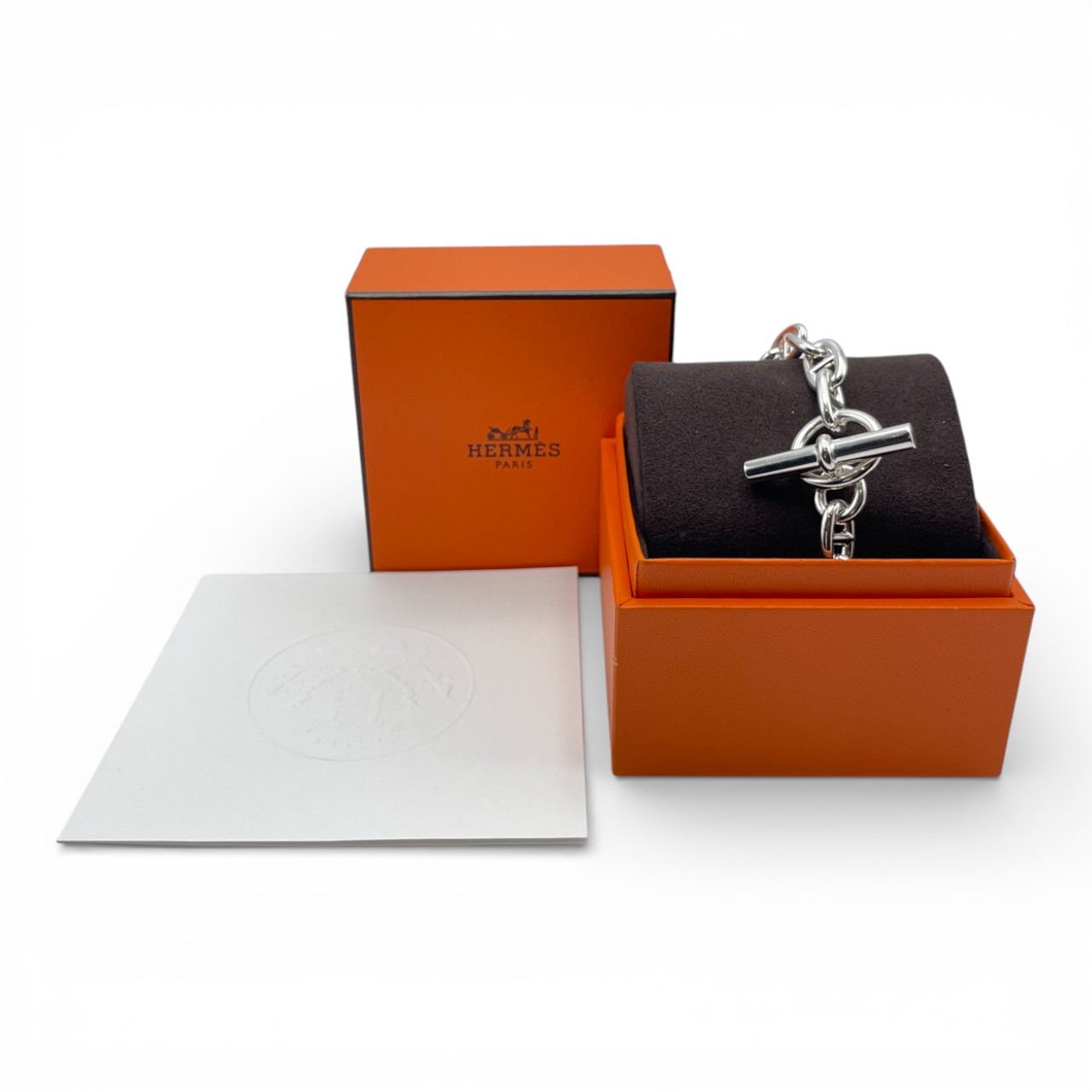 エルメス シェーヌ・ダンクル ブレスレット MM シルバー925 15コマ