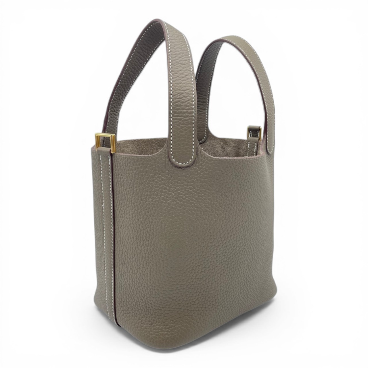 エルメス ピコタンロック PM エトゥープ トリヨンクレマンス ゴールド金具 K刻印