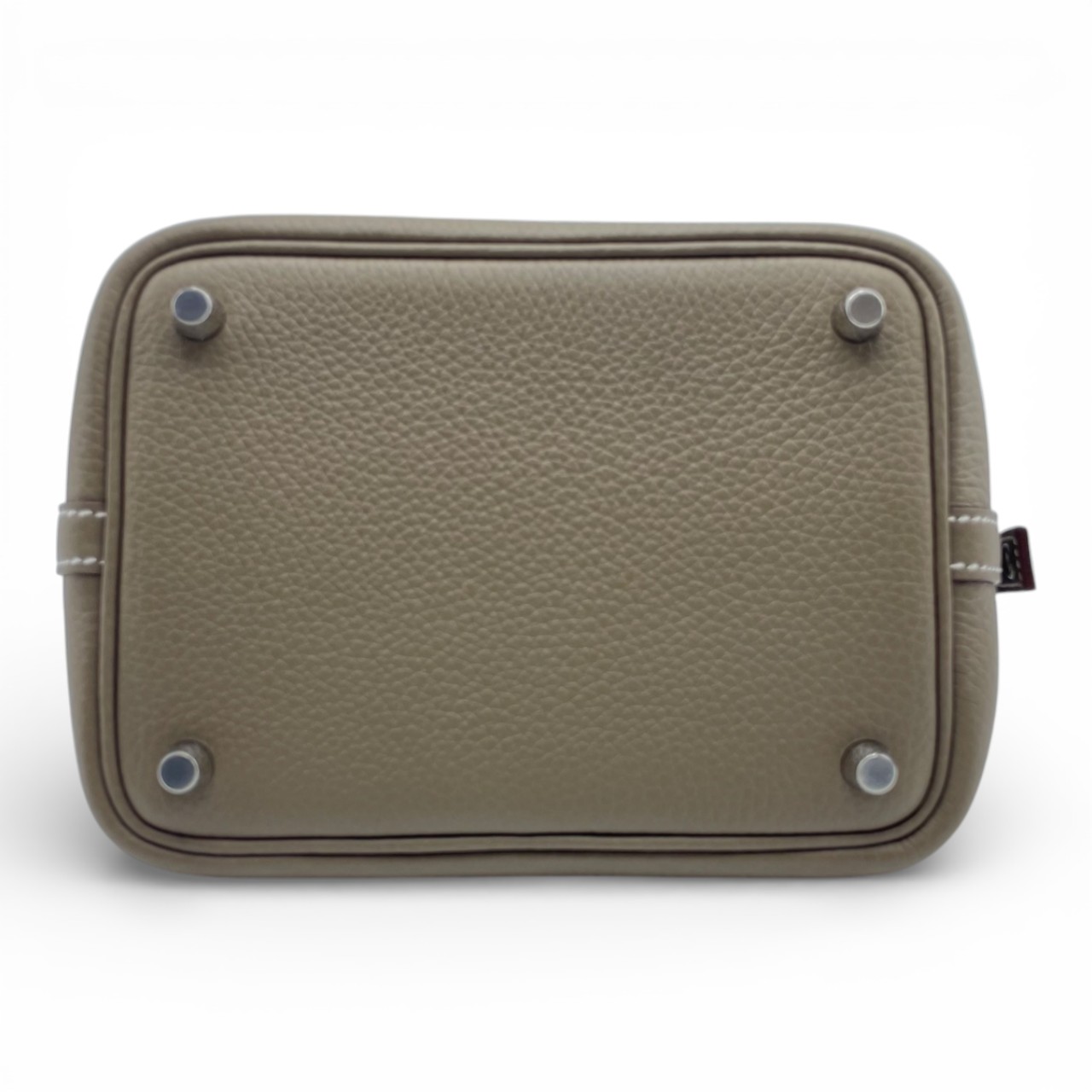 エルメス ピコタンロック PM エトゥープ トリヨンクレマンス シルバー金具 K刻印