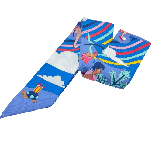 エルメス ツイリー Carres Volants シルクツイル