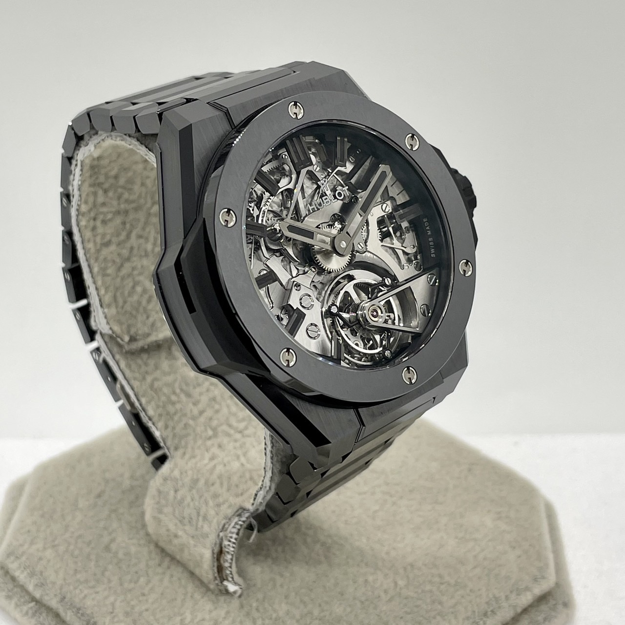 ウブロ ビッグ・バン インテグレーテッド カテドラル 458.CX.1170.CX.YOS ミニッツリピーター トゥールビヨン ブラックセラミック 43mm