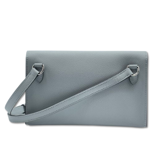 エルメス ナップトゥーゴー 18 ブルーグラシエ エプソン シルバー金具