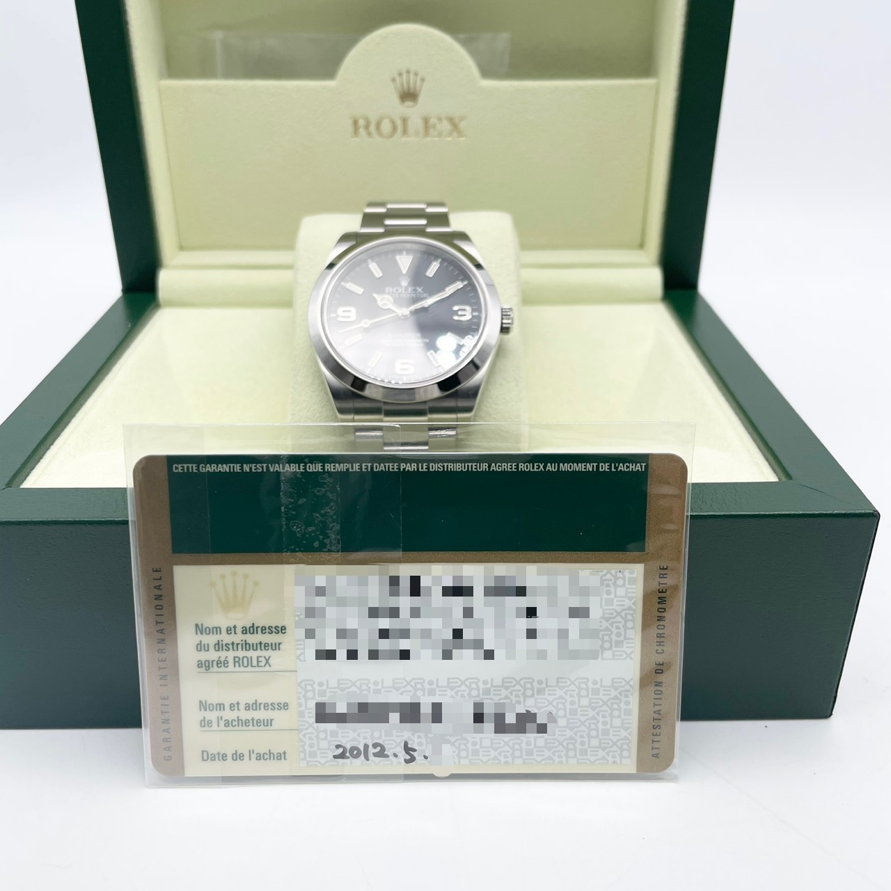 ロレックス エクスプローラー 214270 ブラック ステンレススチール 39mm