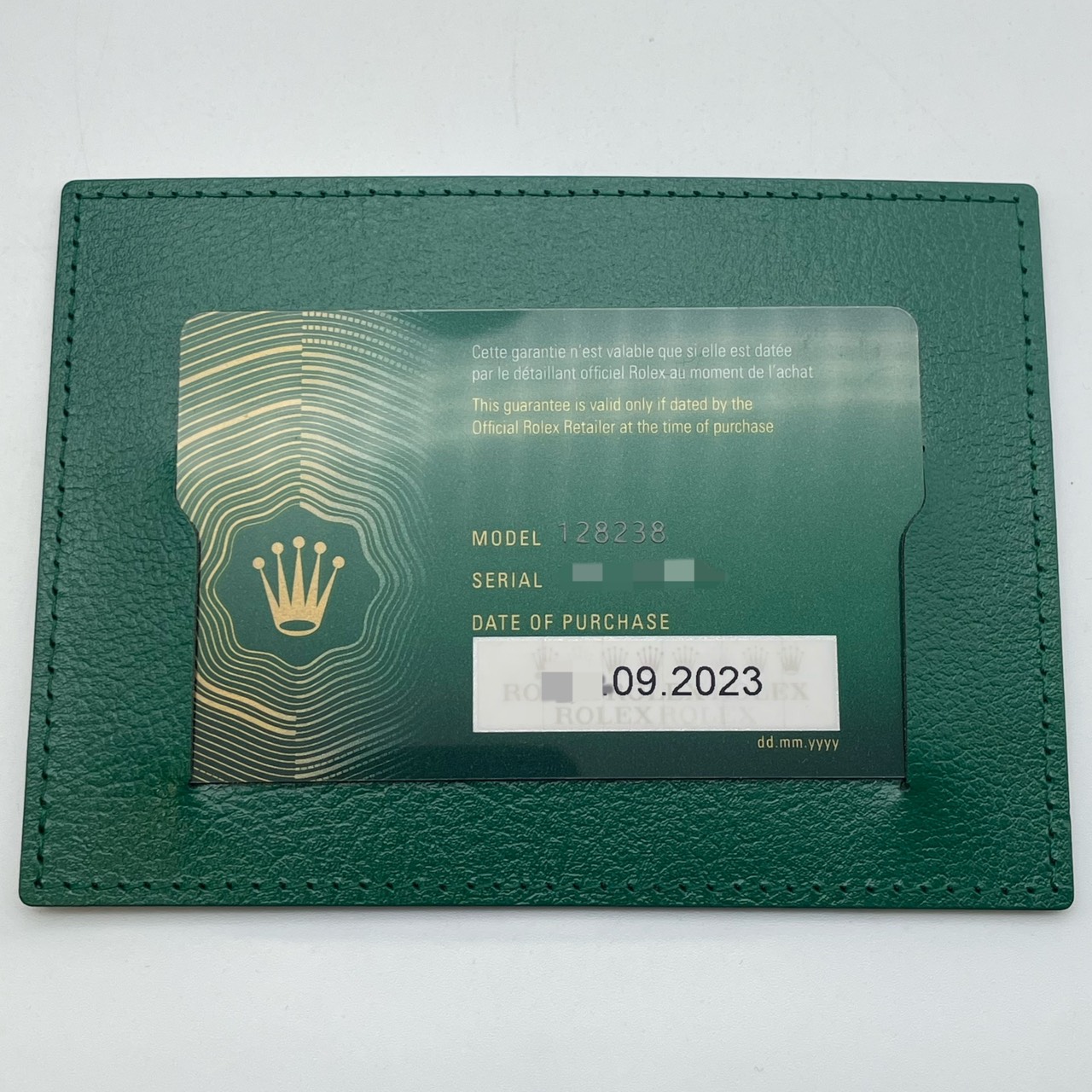 ロレックス デイデイト 128238A カーネリアン  インデックスダイヤ プレジデントブレスレット 36mm