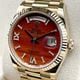 ロレックス デイデイト 128238A カーネリアン  インデックスダイヤ プレジデントブレスレット 36mm