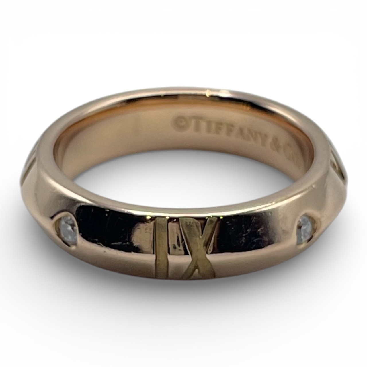 ティファニー アトラス リング 48 ゴールド AU750 8号