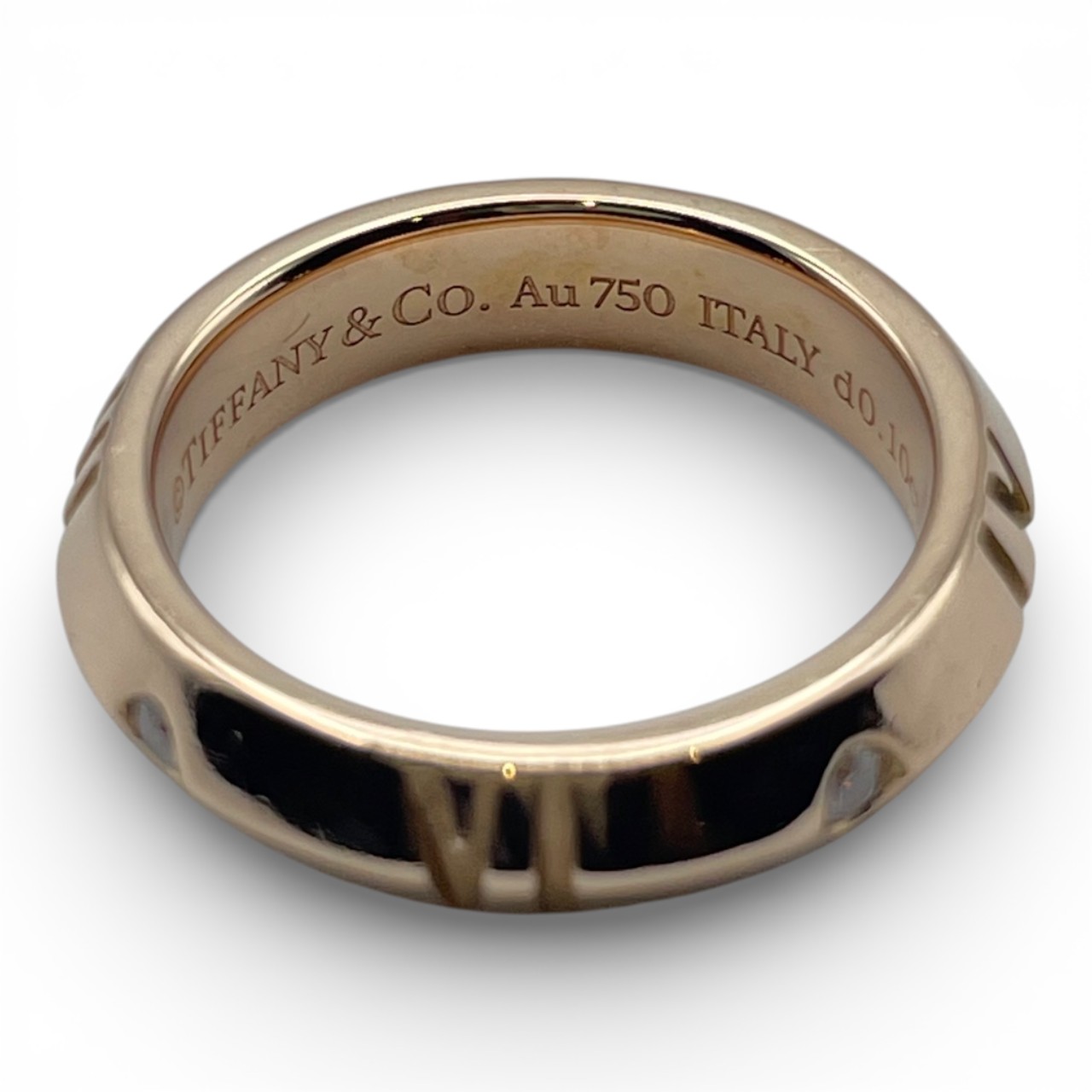 ティファニー アトラス リング 48 ゴールド AU750 8号