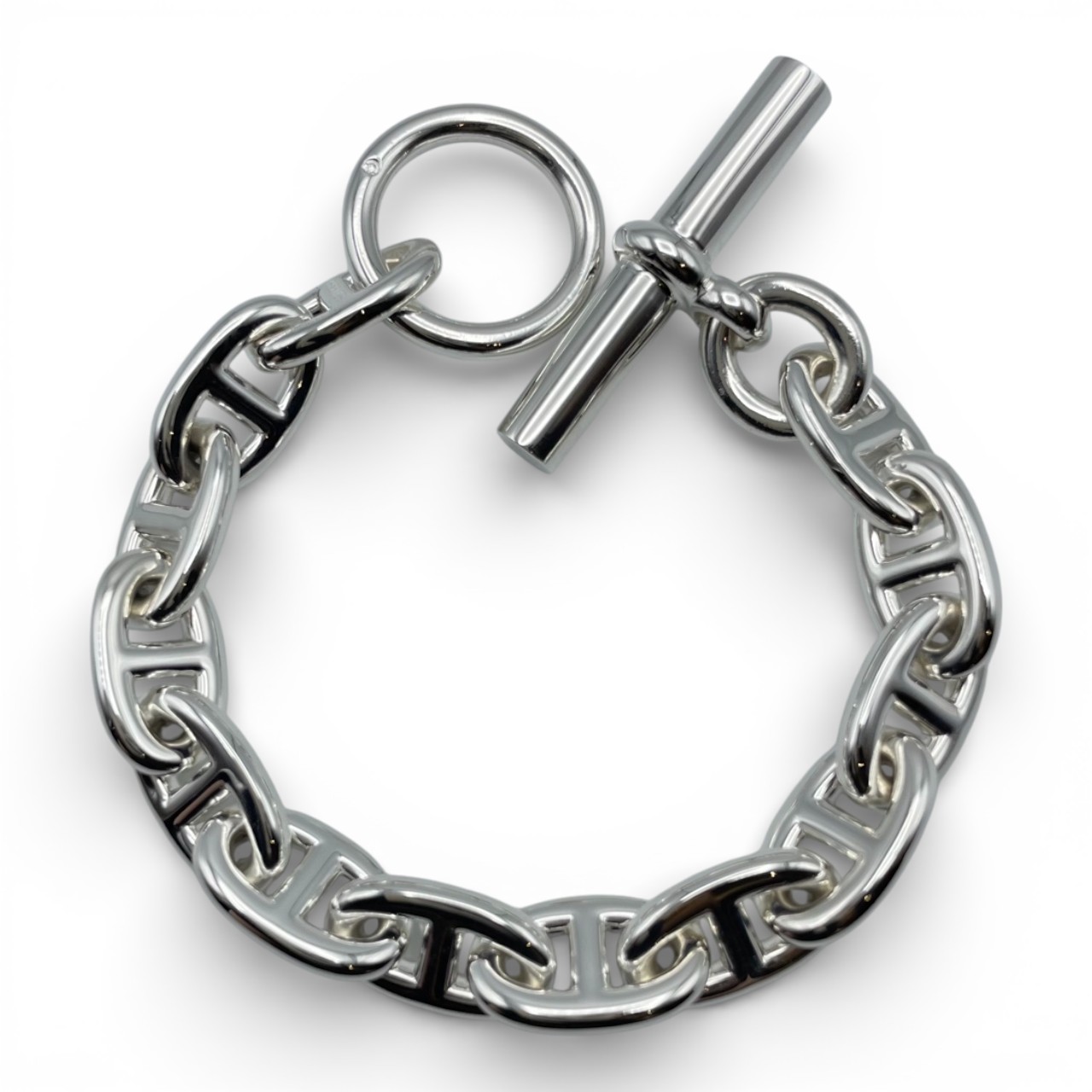 エルメス シェーヌ・ダンクル ブレスレット MM シルバー925 13コマ