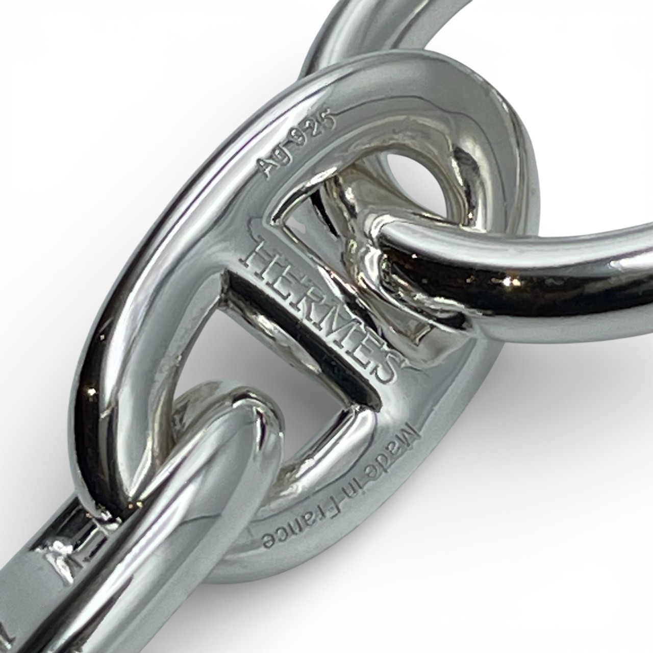 エルメス シェーヌ・ダンクル ブレスレット MM シルバー925 13コマ