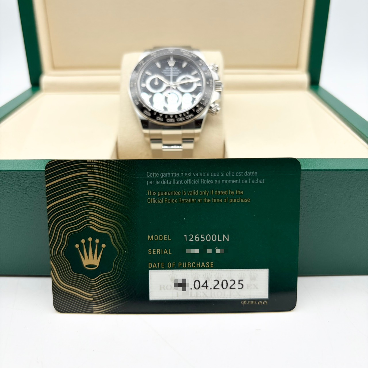 ロレックス デイトナ 126500LN ブラック ステンレススチール オイスターブレス 40mm