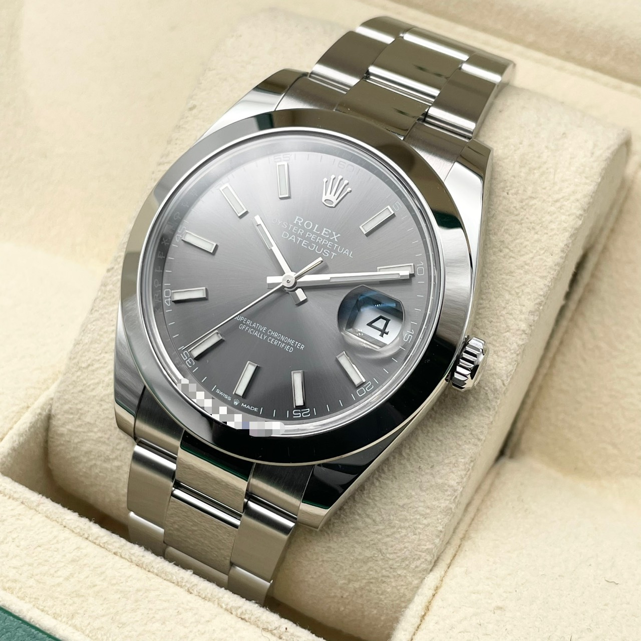 ロレックス デイトジャスト 126300 スレート オイスターブレスレット 41mm