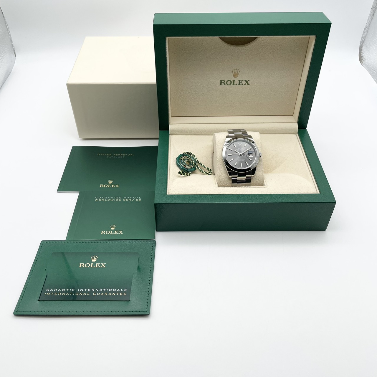 ロレックス デイトジャスト 126300 スレート オイスターブレスレット 41mm