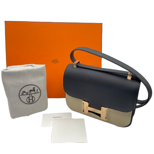 HERMES エルメス　コンスタンススリム　ノワール　ゴールド金具　新品未使用 HERMES エルメス 二つ折り財布 コンスタンススリム ウォレット