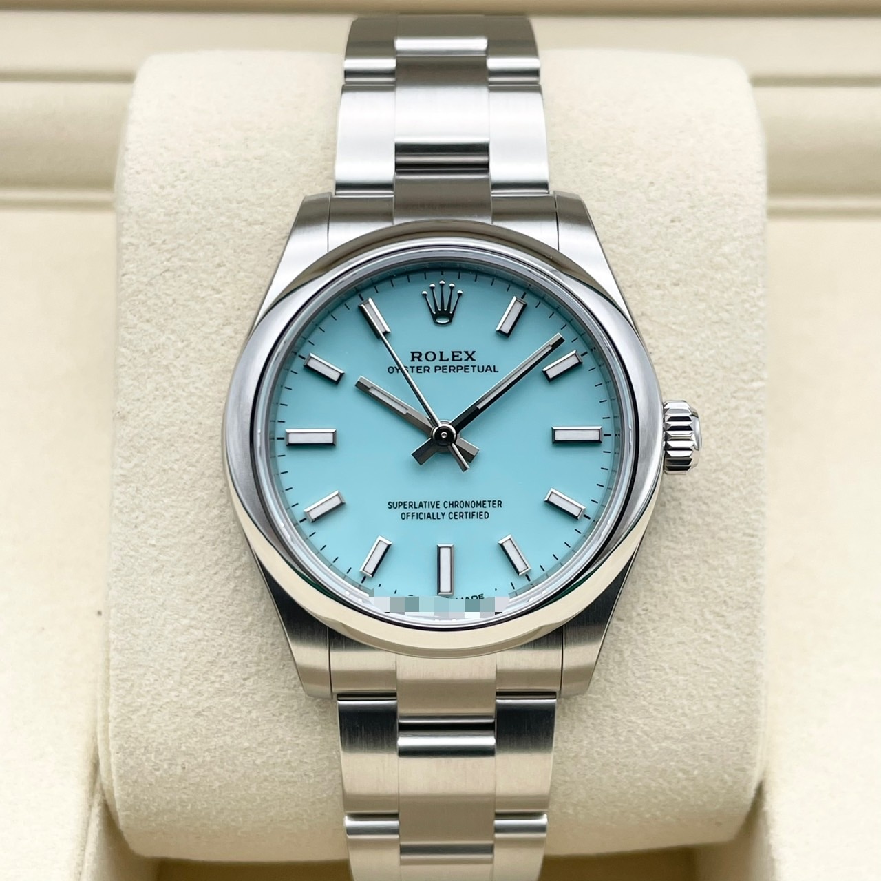 【全面正規保護シール付き】ロレックス オイスターパーペチュアル 277200 ターコイズブルー ステンレスチール 31mm