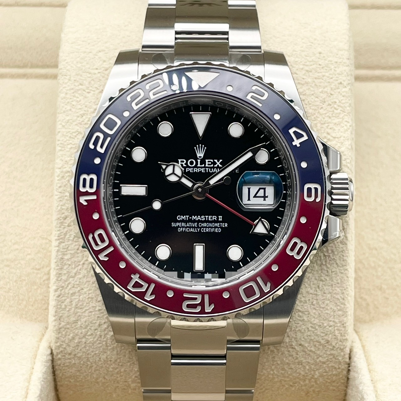 【保護シール付き！】ロレックス GMTマスターII 126710BLRO オイスターブレスレット ブラック 40mm