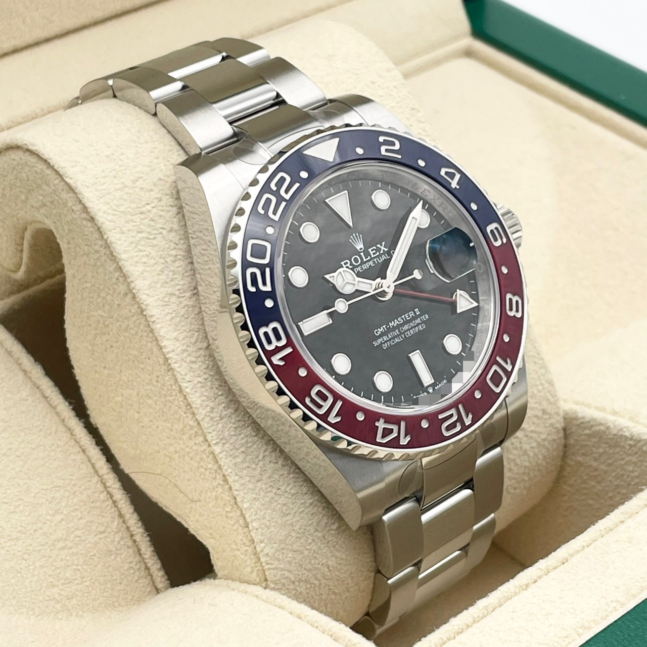 【保護シール付き！】ロレックス GMTマスターII 126710BLRO オイスターブレスレット ブラック 40mm