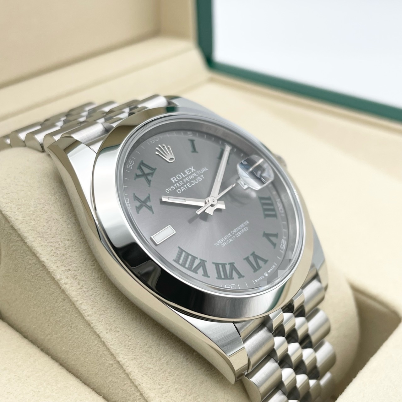 【25年9月ギャラ！】ロレックス デイトジャスト 126300 スレートローマ ジュビリーブレスレット 41mm