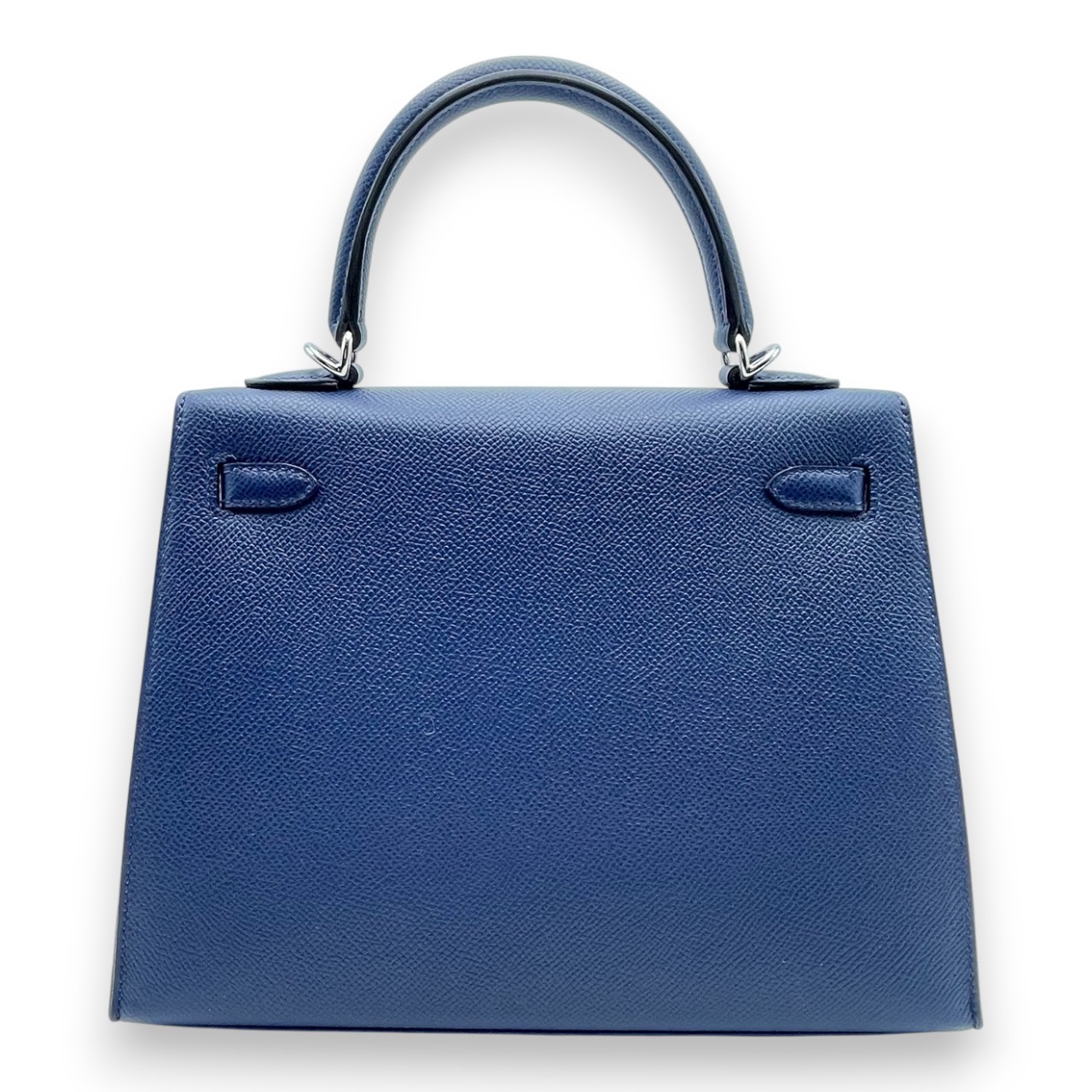エルメス ケリー 25 セリエ ブルーネイビー エプソン エレクトラム金具 K刻印
