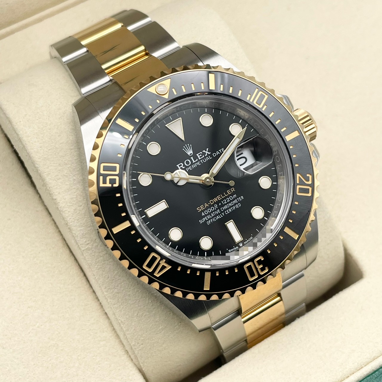 ロレックス シードゥエラー 126603 ブラック ステンレススチール イエローゴールド 43mm