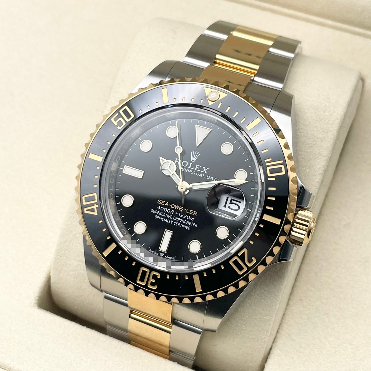 ロレックス シードゥエラー 126603 ブラック ステンレススチール イエローゴールド 43mm