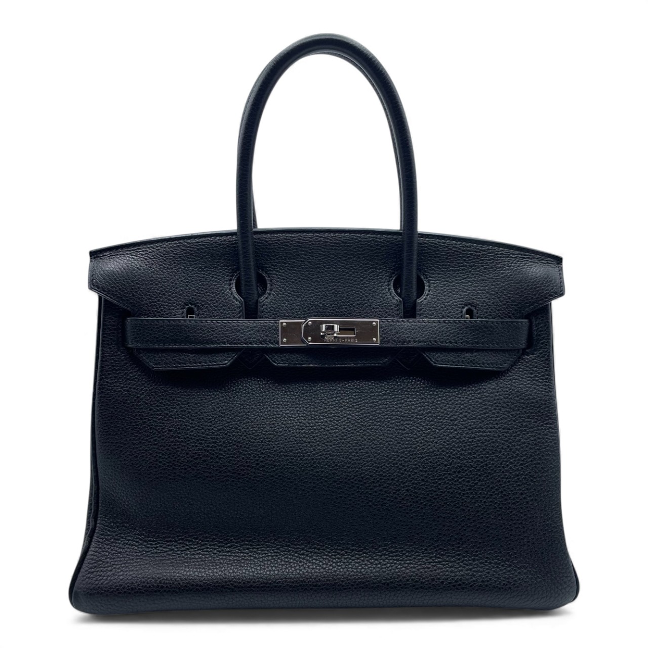 エルメス バーキン 30 ノワール トゴ シルバー金具 □N刻印