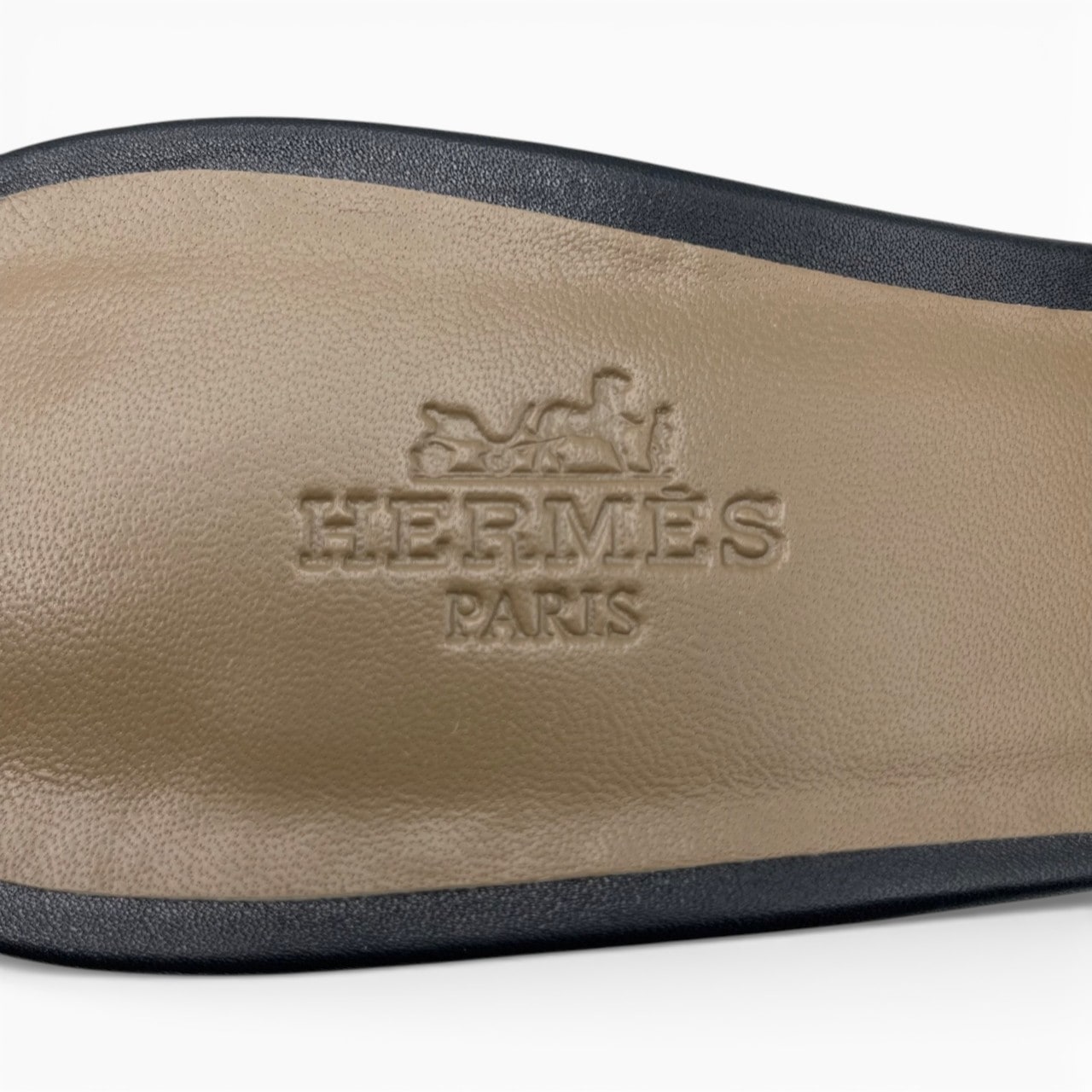 エルメス オアジス サンダル 37 ノワール 23cm