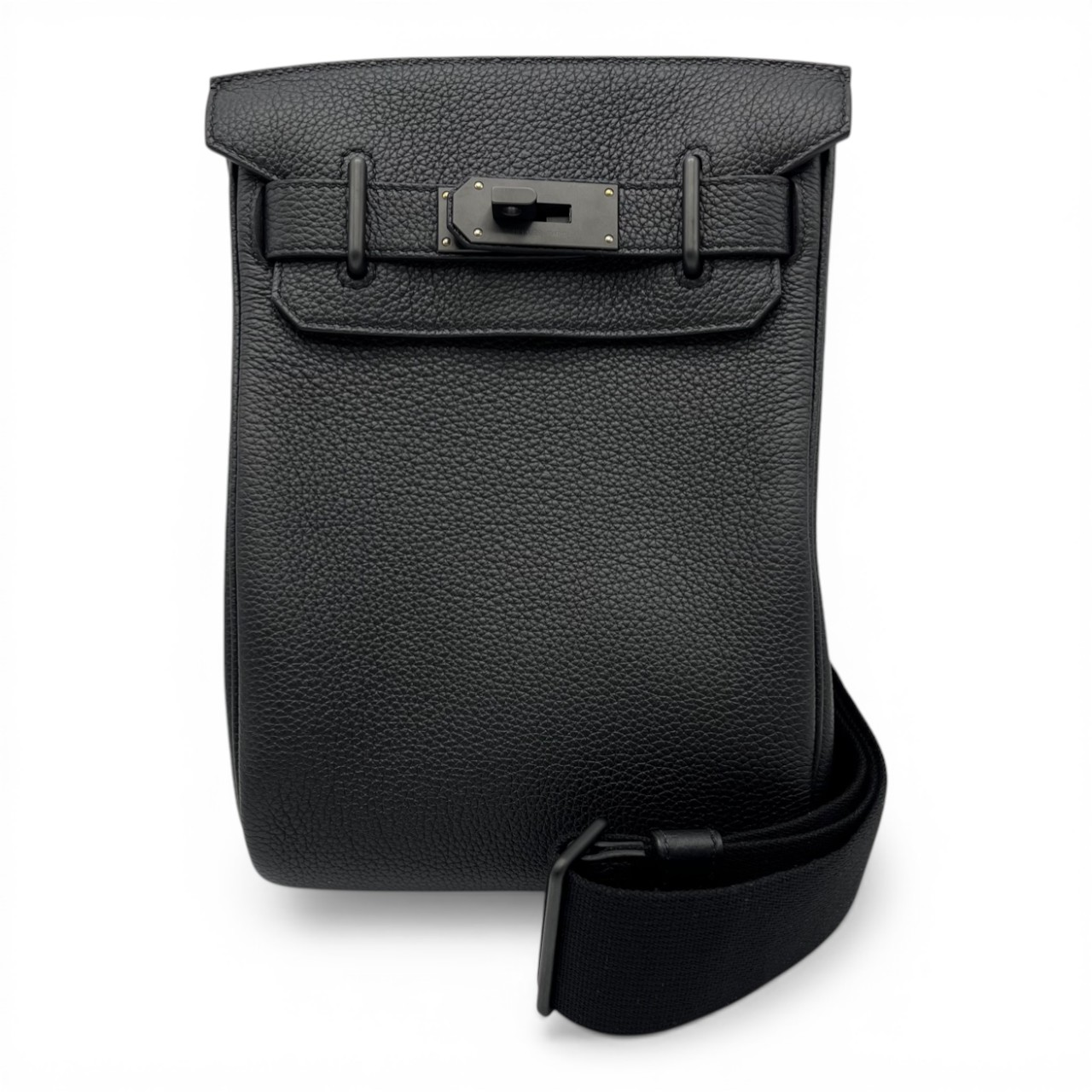 新品未使用品 激レア HERMES 【ケリー ソー ブラック】 エルメス ケリーアッカド PM モノクローム ソーブラック トゴ ブラック