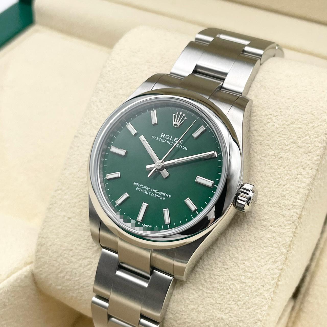ロレックス オイスターパーペチュアル 277200 グリーン 31mm
