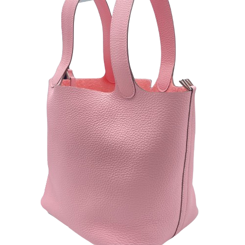 HERMES エルメス ピコタンロックMM ハンドバッグ レザー ピンク