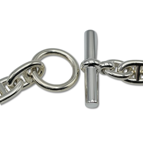 エルメス シェーヌ・ダンクル ブレスレット MM シルバー925 15コマ