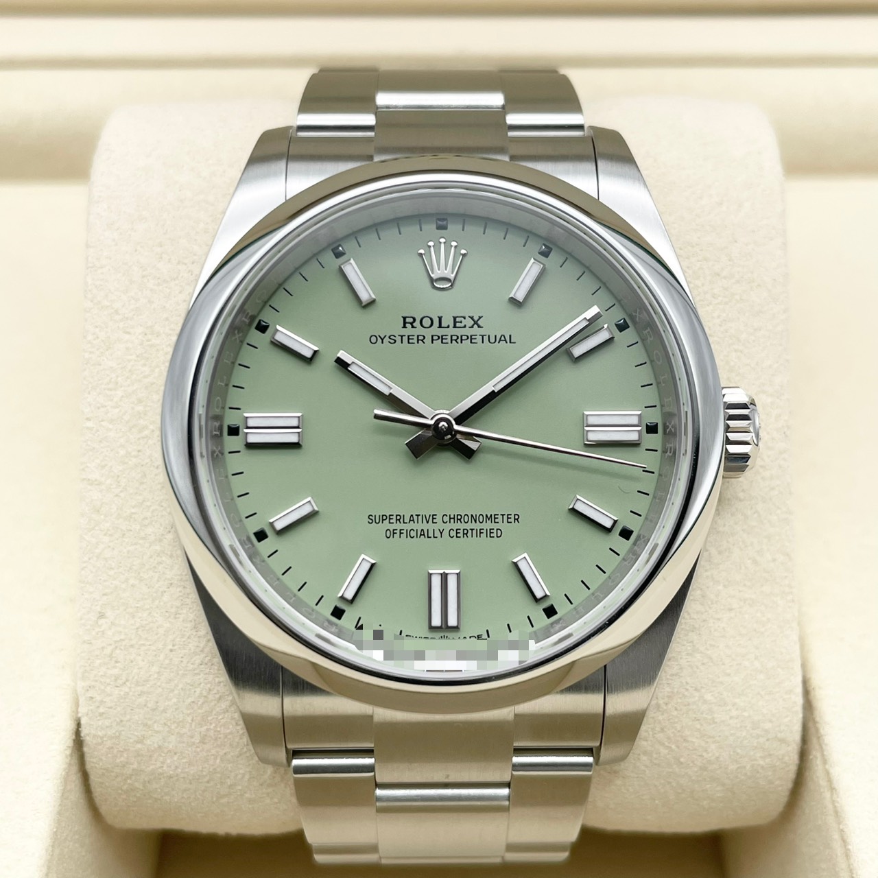 ロレックス オイスターパーペチュアル 126000 ピスタチオグリーン ステンレスチール 36mm