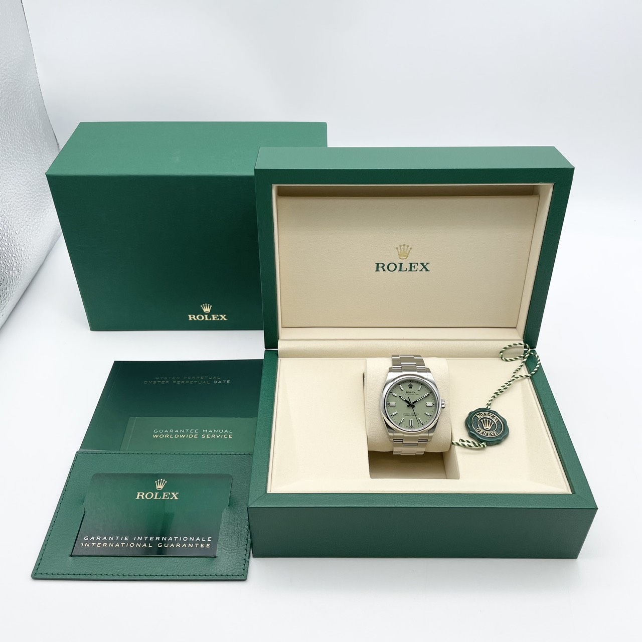 ロレックス オイスターパーペチュアル 126000 ピスタチオグリーン ステンレスチール 36mm