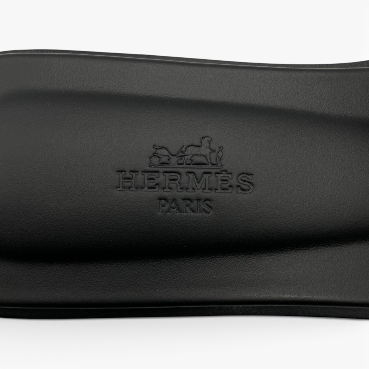 エルメス オラン サンダル 38 ノワール ボックスカーフ 24cm
