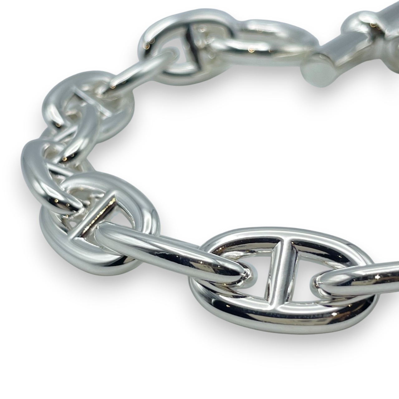 エルメス シェーヌ・ダンクル ブレスレット TGM シルバー925 15コマ