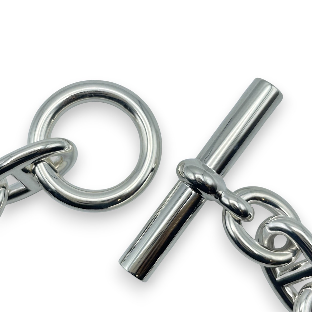 エルメス シェーヌ・ダンクル ブレスレット TGM シルバー925 15コマ