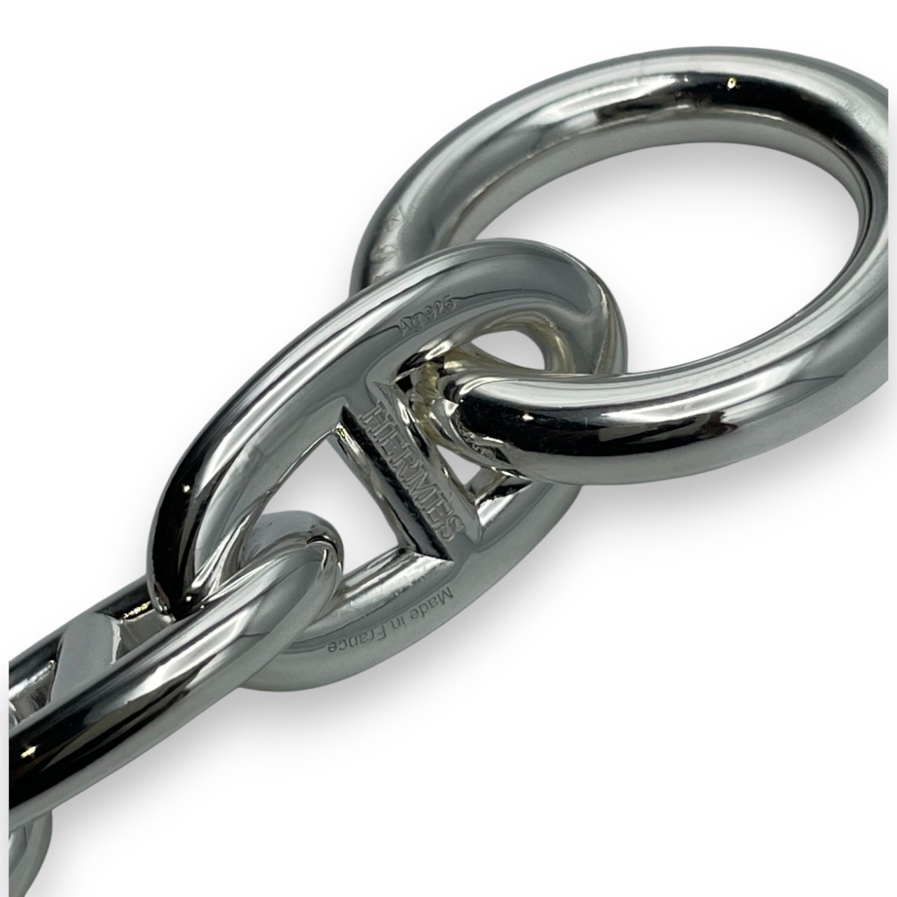 エルメス シェーヌ・ダンクル ブレスレット TGM シルバー925 15コマ