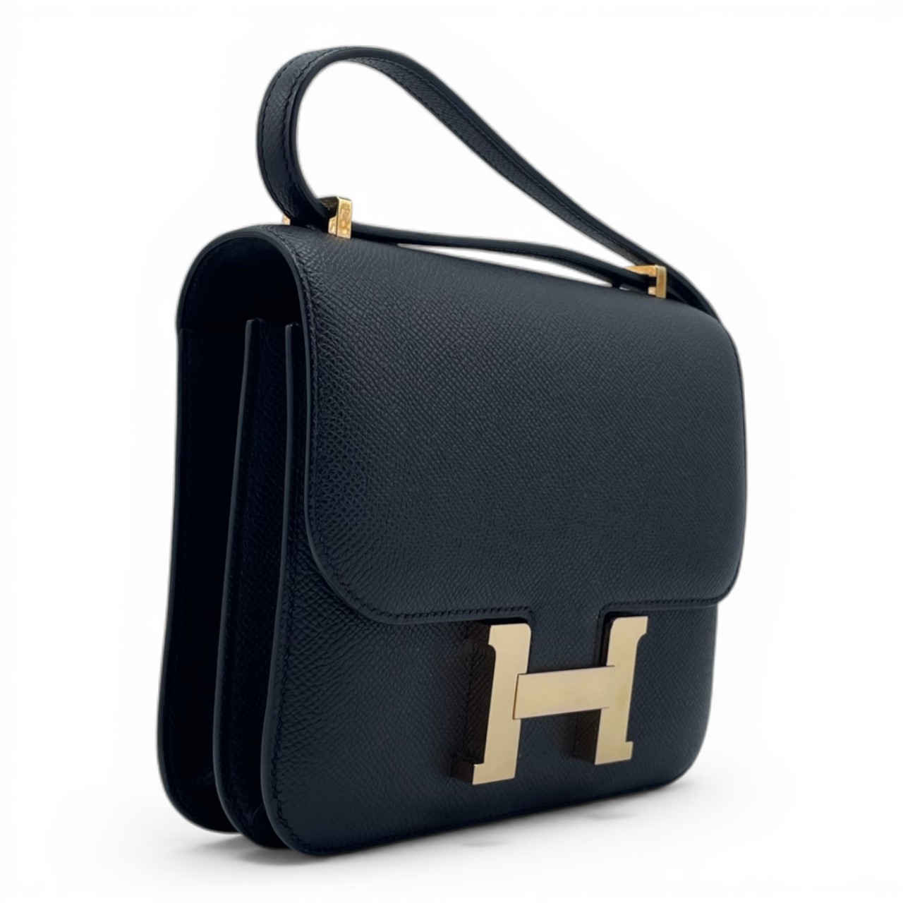 エルメス コンスタンスミニ 18 ノワール エプソン ピンクゴールド金具 K刻印