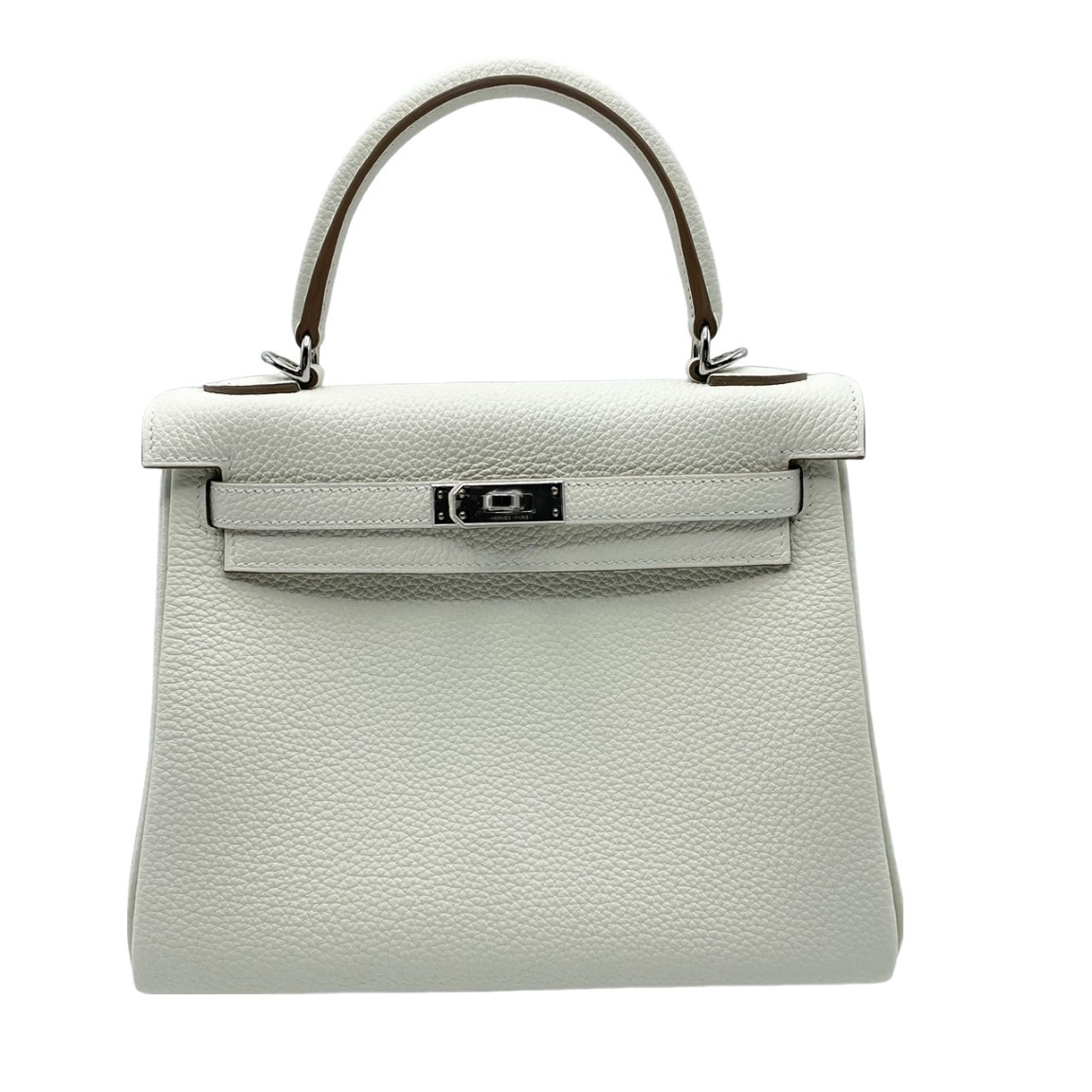 エルメス ケリー25 マッシュルーム トゴ シルバー金具 B刻印