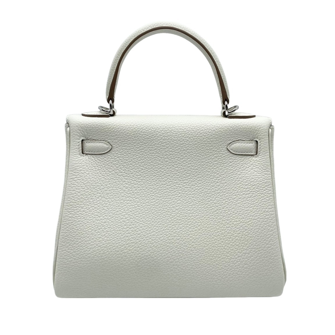 エルメス ケリー25 マッシュルーム トゴ シルバー金具 B刻印