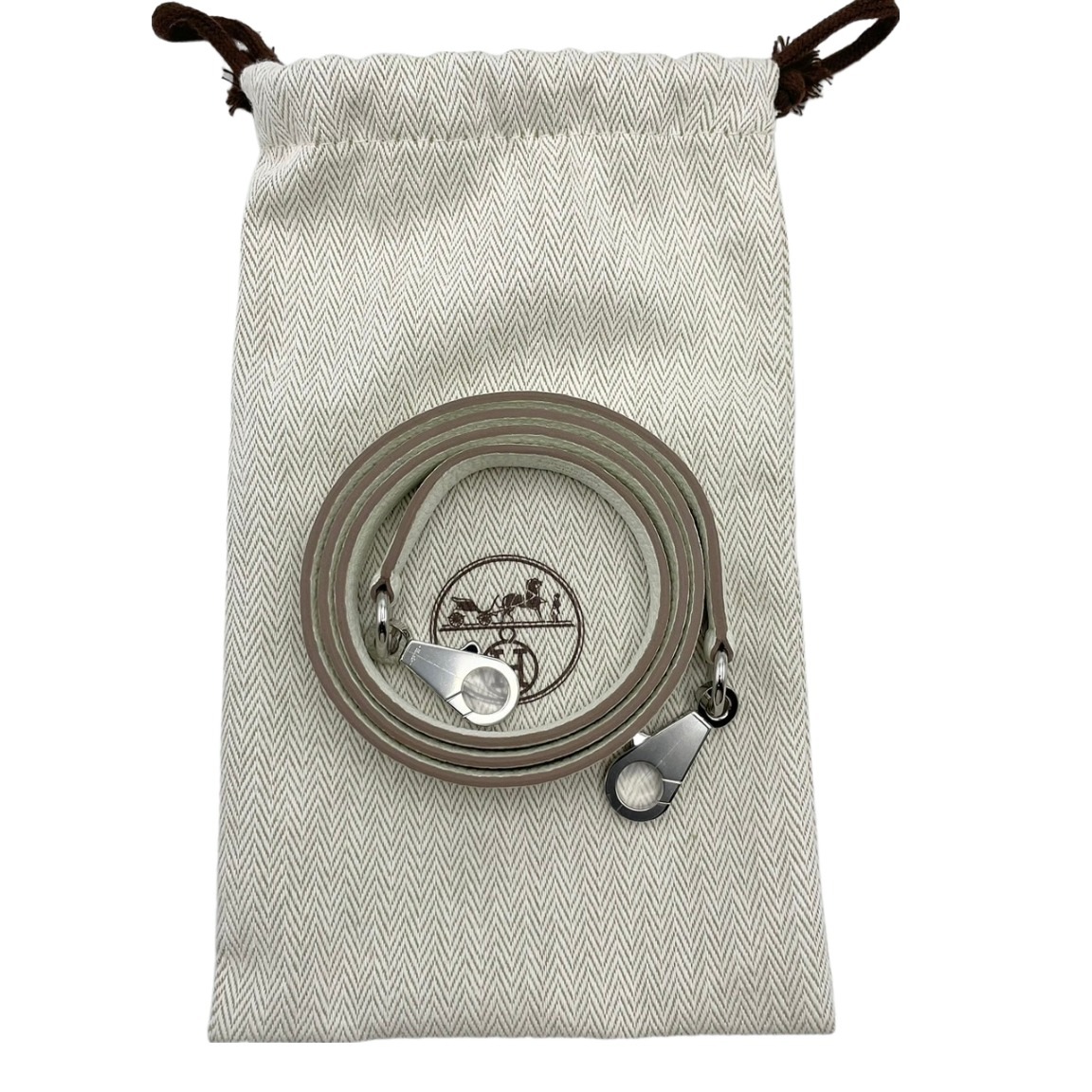 エルメス ケリー25 マッシュルーム トゴ シルバー金具 B刻印