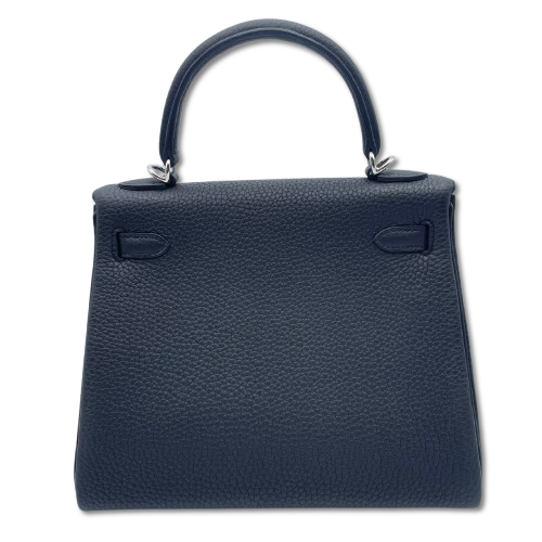 エルメス ケリー 25 ノワール トゴ シルバー金具 W刻印