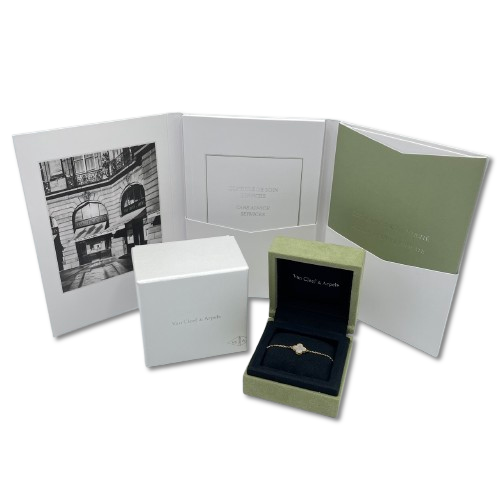 ヴァンクリーフ＆アーペル スウィート アルハンブラ ブレスレット VCARF68800 マザーオブパール イエローゴールド