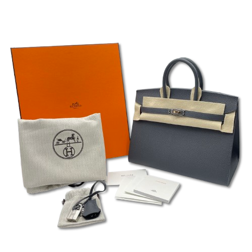 エルメス バーキン セリエ 25 アルドワーズ エプソン エレクトラム金具 W刻印